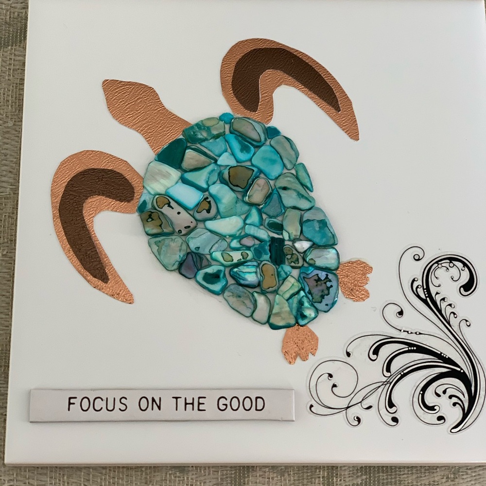 Stone tile turtle